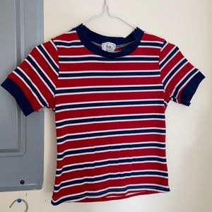 Red stripe t-shirt